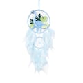 Miniatyrbild 1 av 5: Dinosaurie Drömfångare Ornament Barn Faux LED Ljus Fjäder Drömfångare Handgjord Heminredning Födelsedag Blue Without Light
