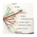 Miniatyrbild 3 av 5: 48V 1000W Elektrisk Scooter Borstad Controller Motor+Gasreglage Twist Grip Kit för Elektrisk Scooter Bi