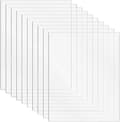 10 stk Akrylplader 1mm - Klar Plexiglas Plastplader til Håndværk