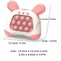 Miniatyrbild 4 av 4: Snabbtryckande bubblor spelkonsol Pop It Konsol Pussel Leksak Sensorisk Ångestlindring Fidget Leksaker Födelsedagspresenter för Barn Pink