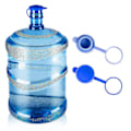 Miniatyrbild 1 av 5: 5 Gallons Vattenflaska Jug Caps Återanvändbara Hållbara Silikon Spillfri Jug Lock För 55mm Flaskor Endast Lock 2Pcs