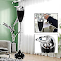 Miniatyrbild 2 av 2: Justerbar Höjd 75cm Flexibel Cigarett Askkopp Golvstativ Med Lock Kompatibel Toalett Vardagsrum Limit (svart) (FMY)