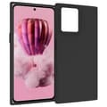 HMD Skyline etui blød mat TPU bagside sort telefoncover, store udskæringer