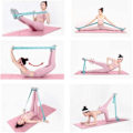 Miniatyrbild 5 av 5: Stretchband Hamstring Stretcher Elastiskt Träningsband Yogamatta Bärremmar Ben Träningsutrustning Stretchband Med Öglor För Fle
