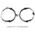 Miniatyrbild 4 av 5: Nylry Bästa Vän Armband för 2 Matchande Yin Yang Armband för Kvinnor Män Yin Yang Långdistans BFF Vänskap Magnetiskt Armband Set för Par Bo