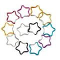 10 stjärnformade karbinhakar i aluminium, nyckelring, utomhus, nyckelring, krok, vattenflaska, hängande spänne