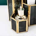 Miniatyrbild 4 av 5: Sminkborste H 3 Fack Glas Sminkborste H Display Izer Hem Dekorativ Penna