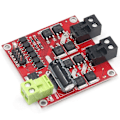 Miniatyrbild 3 av 5: 12V 24V 7A 160W Dubbel DC Motor Drivmodul H-brygga L298 Kontrollsignal