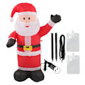 Miniatyrbild 1 av 4: Jul Uppblåsbar Tomte Vattentät Rivtålig Uppblåsbar Tomtedekoration med LED-lampor AU Plug