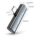 Miniatyrbild 2 av 5: 2 i 1 USB-C Splitterkabel, Typ C till Dubbel Typ-C PD60W Snabbladdning & 10Gbps Dataöverföring