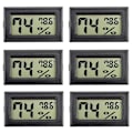 Miniatyrbild 1 av 5: 6-pack Mini Hygrometer Inomhus Fuktighetsmätare Hygrometer Digital Termometrar Fuktighet Med () För G