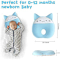 Miniatyrbild 2 av 3: 2023 - Babykudde för nyfödda för att förhindra platt huvud, babykuddar för sömn, baby memory foam-kudde (FMY)