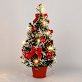 Miniatyrbild 3 av 5: Litet Mini Julgran med LED-lampor Jul Bordsdekoration Konstgjord Prydnad Gåvor red