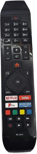 RC43141 Ersättningsfjärrkontroll för Hitachi Smart LED TV