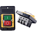 Miniatyrbild 5 av 5: 2 st Maskinomkopplare, Maskin Tryckknappsomkopplare AC 220V/380V 10A PÅ/AV Tryckknappsomkopplare, Omkopplare Tryckknapp, Motoromkopplare med Vattentät