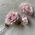 Miniatyrbild 2 av 5: Dekorativa konstgjorda blommor, 3 huvuden i en dekoration, pastoral stil, utsökt simuleringsväxt, falska sidenblommor, heminredning light blue
