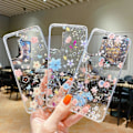 Miniatyrbild 3 av 4: För Samsung Galaxy A03s EU Version Fräscht Litet Blommigt Epoxi TPU Telefonfodral