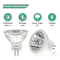Miniatyrbild 3 av 5: MR11 halogenlampor (12-pack), GU4 halogenlampa 12V 20W, MR11 GU4 dimbar lampa för takbelysning