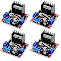 Miniatyrbild 1 av 5: 4-delars L298n Dubbelbrygga DC Stepper Motor Drive Controller Board Modul För Arduino