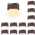 Miniatyrbild 2 av 5: 12-pack Vattentäta Solcellslampor för Däck, Trappor, Staket, Gård, Pa