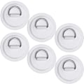 Miniatyrbild 1 av 5: 6-pack D-ring patch i rostfritt stål för uppblåsbar båt kajak jolle SUP (FMY)