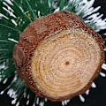 Miniatyrbild 4 av 5: Mini Cederträ Julgran Med LED-lampor Fest Litet Tallträd Hem Juldekor Gåva Warm Light