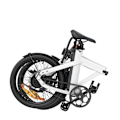 Miniatyrbillede 4 af 5: ENGWE P20 Elektrisk Foldecykel - Carbon Remtræk - 20 Tommer - 250W Motor - 100 km Rækkevidde - Hydrauliske Skivebremser - White