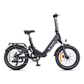 Miniatyrbild 1 av 8: ENGWE L20 3.0 Boost Elektrisk Hopfällbar Cykel - Elcykel - 20 Tum - 250W Motor - 7 Växlar - 135 km Räckvidd - Hydrauliska Skivbromsar - Svart