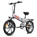 Miniatyrbillede 2 af 7: ENGWE P1 Elektrisk Foldbar Cykel - 20 Tommer - 250W Motor - 7 Gear - 100 km Rækkevidde - Mekaniske Skivebremser - Silver