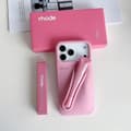 Rhode with Lip Gloss Phone Case for iPhone 16 15 14 13 12 17 11 Pro Max Plus Lip Rib Ribbon Iphone 13 Pro Max