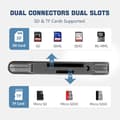 Miniatyrbillede 3 af 4: USB3.0 +USB C til SD-kortlæser iPhone Sort - SD-kortlæser 3.0 USB C-kortlæser 3.0 USB C card reader