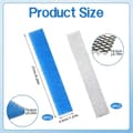 Miniatyrbillede 4 af 5: 16 stk. Mini Split-filter Luftfilterudskiftning til Fujitsu General UTR-FA16 UTR-FA16-2Direct Blue & white