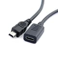 Miniatyrbilde 5 av 5: Mini USB hann til Type-C hunn lade- og dataadapterkabel Shytmv