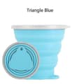 Flaska 320ml Vikbar Silikon Vatten Drickande Triangel)vikbar