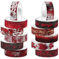 2025 12 rullar Halloween Washi-tejp Blodiga trycktejper Halloween DIY-tejper Scrapbooking-tejper