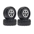 Miniatyrbillede 1 af 5: /#/4 stk./sæt RC Crawler-dæk 1:16 Crawler-dæk Gummidæk RC Tilbehør Fjernbetjening Militærbil Del/#/
