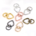 Miniatyrbilde 6 av 6: #Hjerte Svingbare Spenner 20 stk Karabinkrok Hjerteformet Nøkkelring Mini Karabinklips for Tilkobling Nøkkel DIY Dekorasjon 4 Farger#