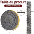 Pikkukuva 1 / 5: 4m Itseliimautuva Takka-aukko Tiiviste (3mm x 10mm x 4m), Lasikuitu