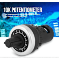 Miniatyrbillede 5 af 5: 10k Lineært Tryk Potentiometer Skrue - Panelmontering Vsd Vfd Til Variabel Hastighedsinverter