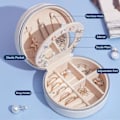 Miniatyrbillede 1 af 5: Små Smykkeæske, Rejse Smykke Organiser, PU Læder Opbevaring