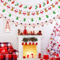 Miniatyrbilde 1 av 5: Julepynt Hengebunting Garland, 4 Papirbanner til Vindu, Fi