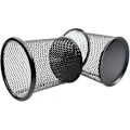 Miniatyrbillede 3 af 4: Penholder Mesh Blyantholder Til Skrivebord Kontor Pen Organizer 4 stk. Sort