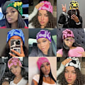 Miniatyrbillede 5 af 5: #Beanie Hat til Kvinder Y2K Strikket Skull Cap MEA Culpa Beanie Vinterhat Slouchy#