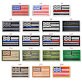 Miniatyrbilde 5 av 5: /#/18 broderede strygemærker med amerikanske flagmønstre/#/