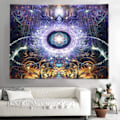 Miniatyrbild 5 av 5: 200x150cm Väggbonad, Mandala Väggbonad, Meditationstapet
