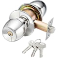Miniatyrbillede 1 af 5: Låsecylinder til dør, kugledørhåndtag med nøgler, dørhåndtag i rustfrit stål (dimensioner: 60 mm)