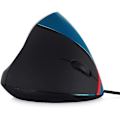 Miniatyrbilde 2 av 5: Kablet vertikal mus, ergonomisk design laptop PC datamus, USB-kablet optisk mus (blå)