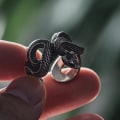 Miniatyrbilde 4 av 4: #Vintage pythonsmykke, punkstil, justerbar#