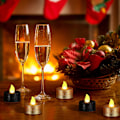 Miniatyrbillede 4 af 5: #24 Styk Guld Blinkende LED Te Lys Sorte Flammeløse Te Lys#
