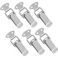 Miniatyrbillede 2 af 5: 6 Pak Rustfrit Stål Fjederbelastet Toggle Lås, Hasp Spænde, Klemme